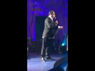 drunk grigory leps at a performance in rostov-on-don © video